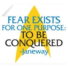 Star Trek: Janeway Fear Quote Wall Decal