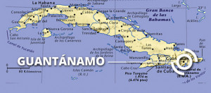 Guantanamo Bay Cuba Naval Base Map