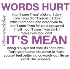 Stand up against bullying