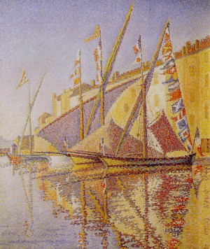 paul signac le port de saint tropez description paul signac