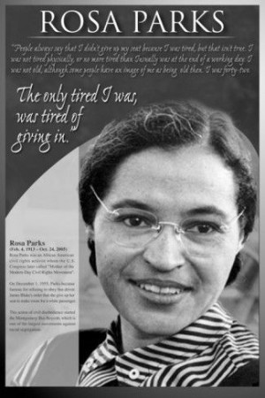 Rosa Parks Classroom Visual Aid