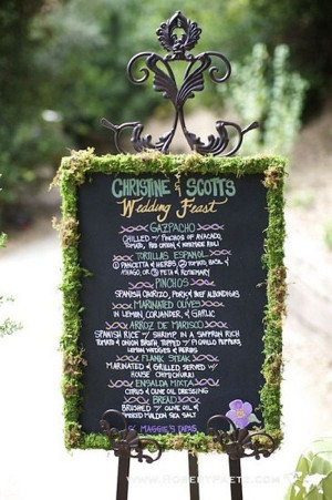 Wedding trends 2013: Chalkboard wedding decor and details
