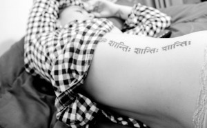Peace Sanskrit Sleek Tattoos