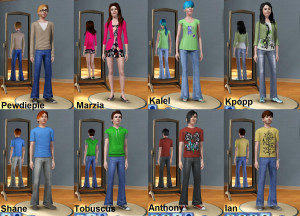 Sims 3 YouTubers