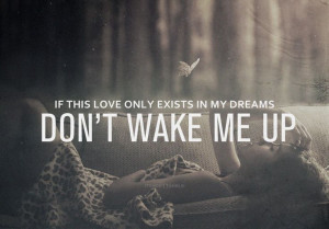 Don't wake me up if this is all a dream..