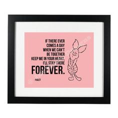 Piglet (Winnie the Pooh) Quote Printable with Optional Custom Color ...