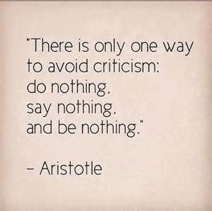 Criticism Quote.