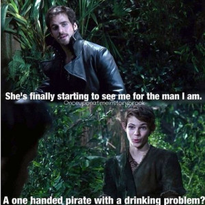Peter pan and HOok the old companions