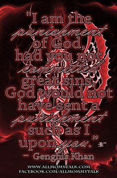 am the punishment of God, had you not committed great sins, God ...
