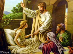 Miracle Of Jesus Raising Jairus 12 Year Old Daughter From The Dead ...