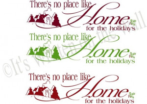 Christmas Wall Quotes-There's no place like home.
