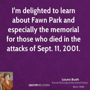 delighted to learn about Fawn Park and especially the memorial for ...