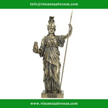 Bronze Athena Greek Goddess of Wisdom and War Greek Sculpture