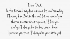 ... quote: Daddy, I love you for all that you do. I'll kiss you and hug