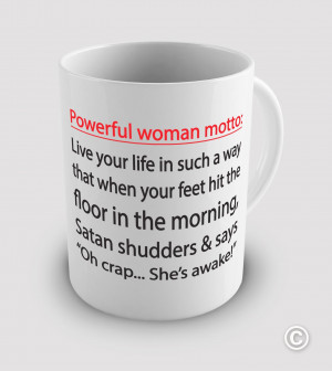 ... about Powerful Women Funny Novelty Quote Mug with FREE CHOCOLATE KISS