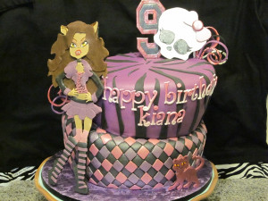 monster high doll birthday cake