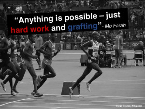 ... Mo Farah - Olympic Double Gold Medalist. I designed this quote for my