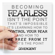 Divergent - Fearless Quote Sticker for