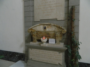 ... tomb of Venerable Father Germano located in the Monastery of St Gemma