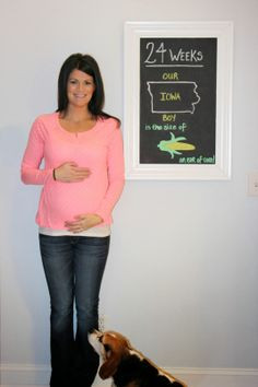 The Princess Diaries - 24 week baby bump pregnancy tracker chalkboard ...