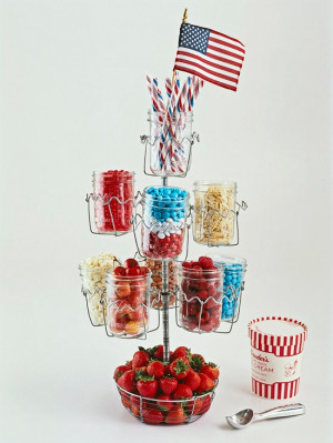 Create the ultimate sundae bar by arranging glass canning jars filled ...