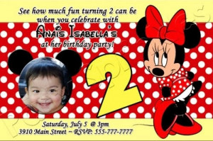 minnie mouse birthday sayings