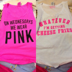 PINK Victoria's Secret - Mean girls quote tanks bundle $40 per shirt ...