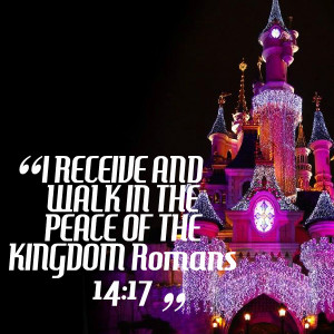 Quotes Picture: i receive and walk in the peace of the kingdom romans ...