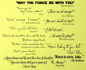 Movie Quotes Wall Decal