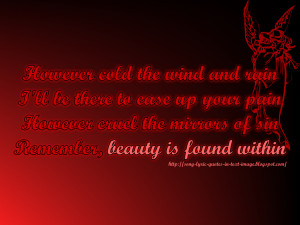 Song Lyric Quotes In Text Image Nightwish Quote Beauty
