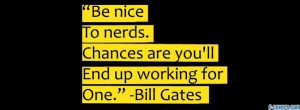 nerd typography inspirational text quotes bill gat facebook cover