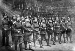 Female soldiers of the 2nd Moscow Battalion of Death, 1910’s.