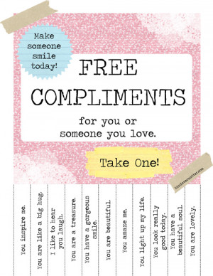 download free compliments poster pdf fill in your own free compliments ...