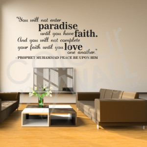 Muslim Quotes About Love And Peace: Paradise And Faith And Love Is In ...