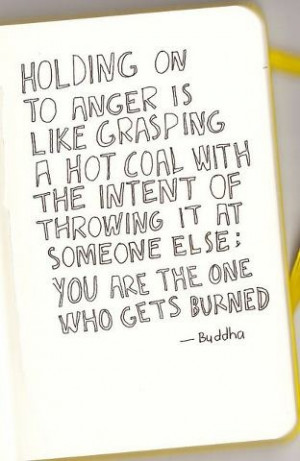 Let go of anger