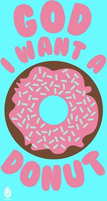 ... an illustration of a donut and a quote from the Mindy Project