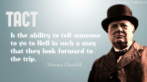 Winston Churchill: Tact