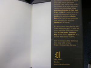 Back cover quote, from Etgar Keret! It’s a really lovely quote.