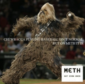 Unless you want to see Chewbacca playing baseball. Because apparently ...
