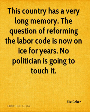 This country has a very long memory. The question of reforming the ...