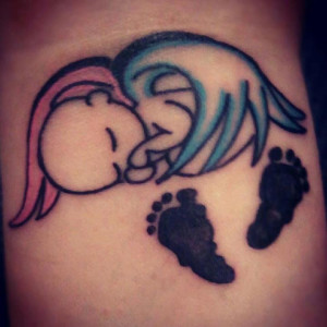 My memorial tattoo for my first miscarriage..