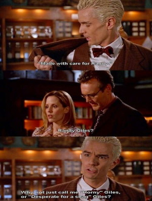 Poor Randy Giles, I mean Spike. Tabula Rasa, one of the funniest Buffy ...