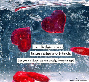Love is like playing the piano