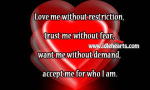 Love Without Restriction
