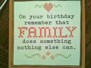 your birthday than your family my sister found a birthday card which ...