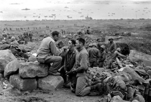 ... Marine’s receive the Eucharist in 1945 at the battle of Iwo Jima