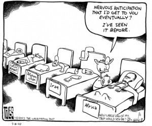 here is a good cartoon about the bush administration foreign policy