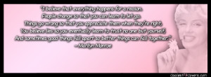 Marilyn Monroe Quote Facebook Covers