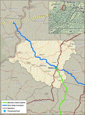mountain valley pipeline route maps