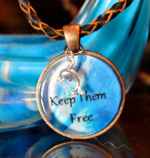 ... Pendant Benefits Ric O'Barry's The Dolphin Project by GreyGyrl, $20.00